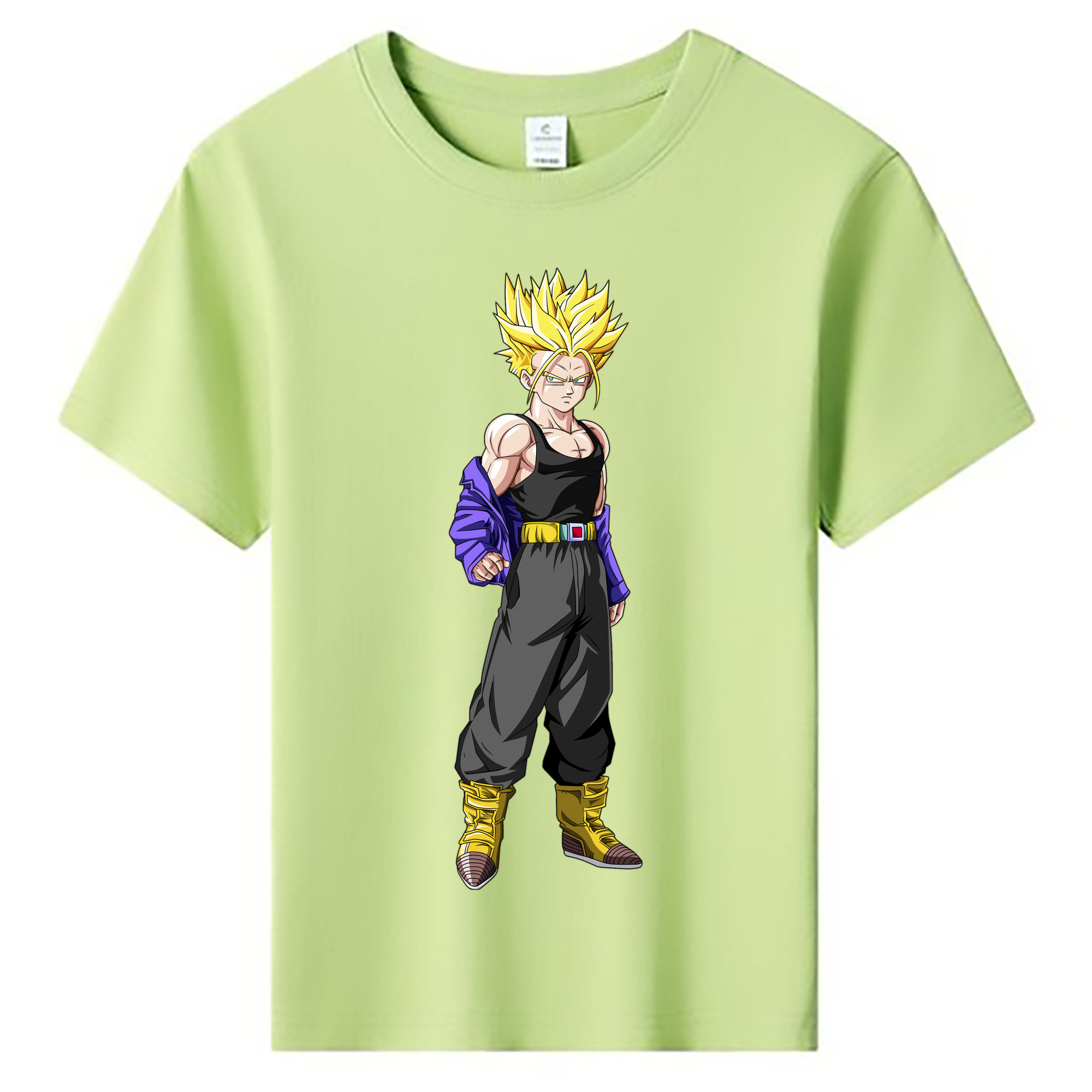 （画像用） ドラゴンボール トランクス（Torankusu）DRAGON BALL Trunks 綿100％キッズTシャツ（フロントプリント）